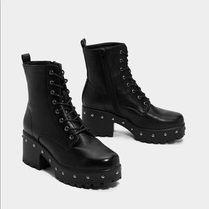 NASTY GAL TOTAL STUD CHUNKY BOOT